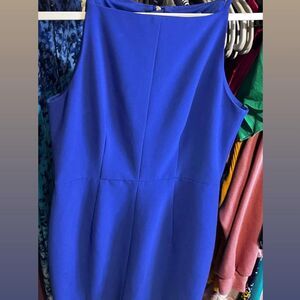 H&M Size 8 Blue midi dress with spaghetti straps